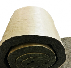 Lã de rocha revestido com papel Kraft